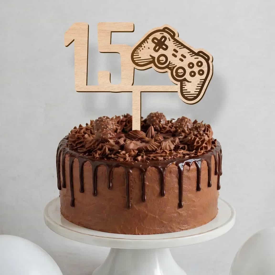 Tortenstecker – Geburtstag – Gamepad (Gamer)
