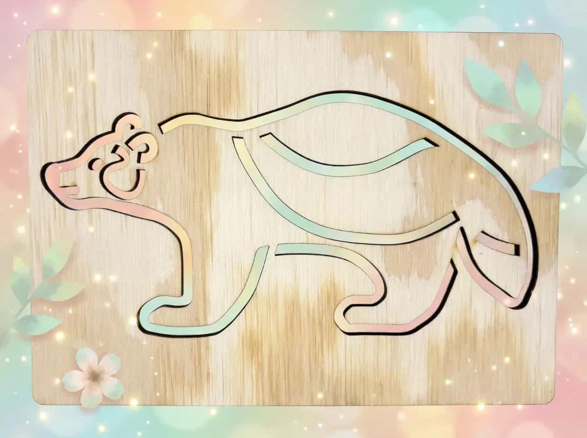 Szablon do rysowania Leśne zwierzęta – Rosomak