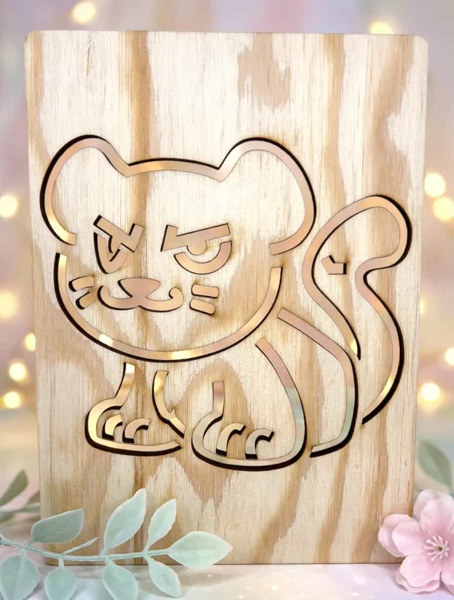 Szablon do rysowania Leśne zwierzęta – Puma