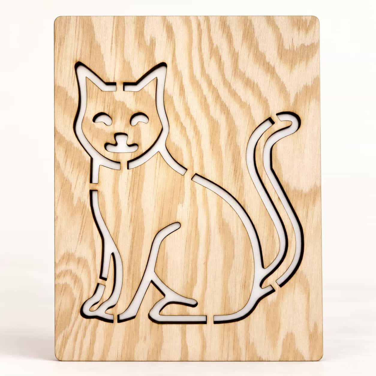 Zeichenschablone Bauernhof – Katze, Variante 2