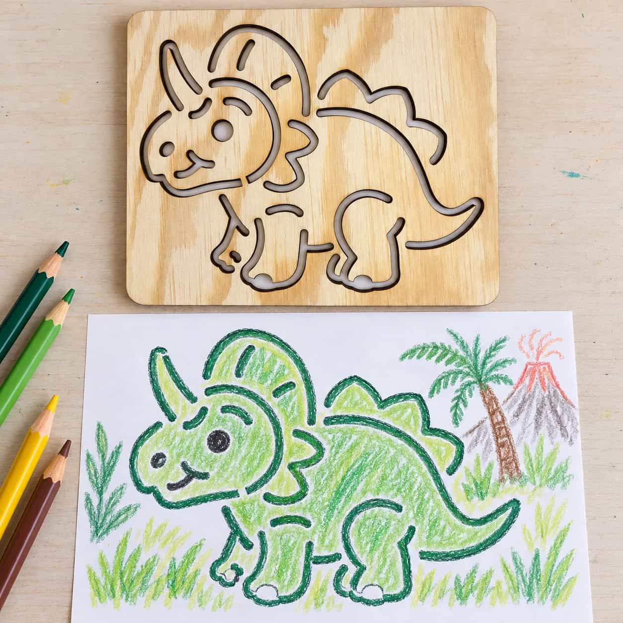 Šablona na kreslení Dinosauři – Centrosaurus