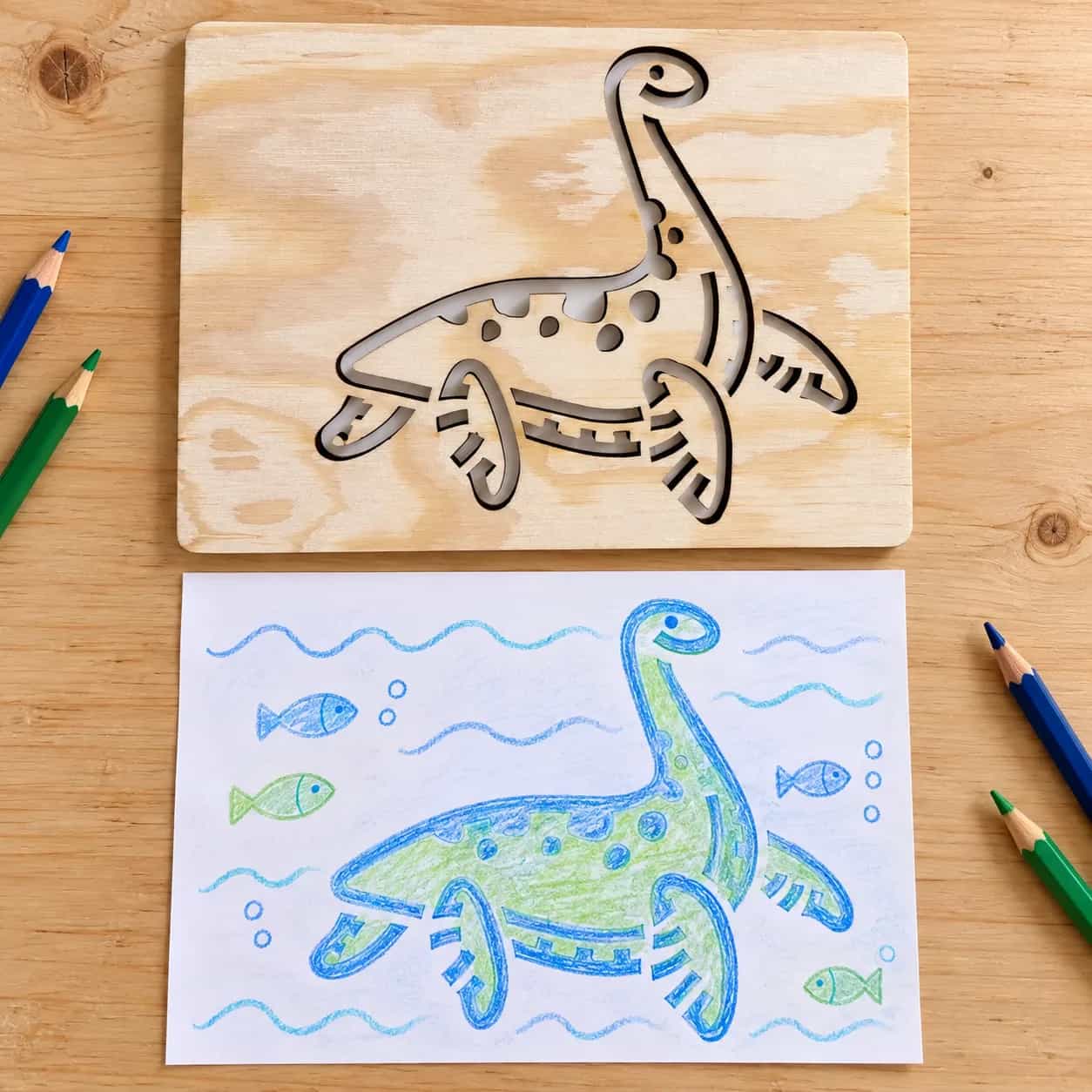 Šablona na kreslení Dinosauři – Plesiosaurus