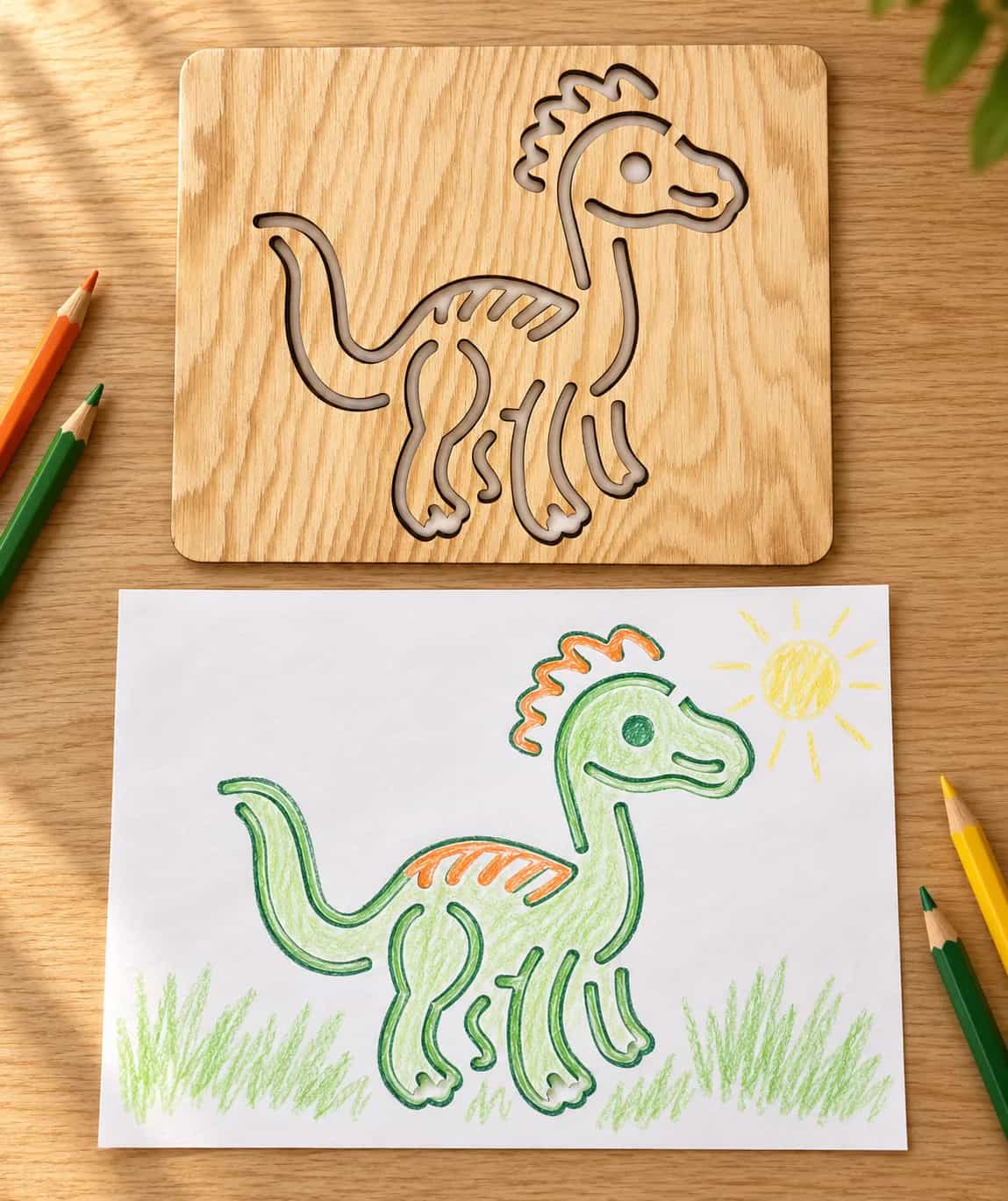 Pochoir à dessin Dinosaures – Amargasaurus