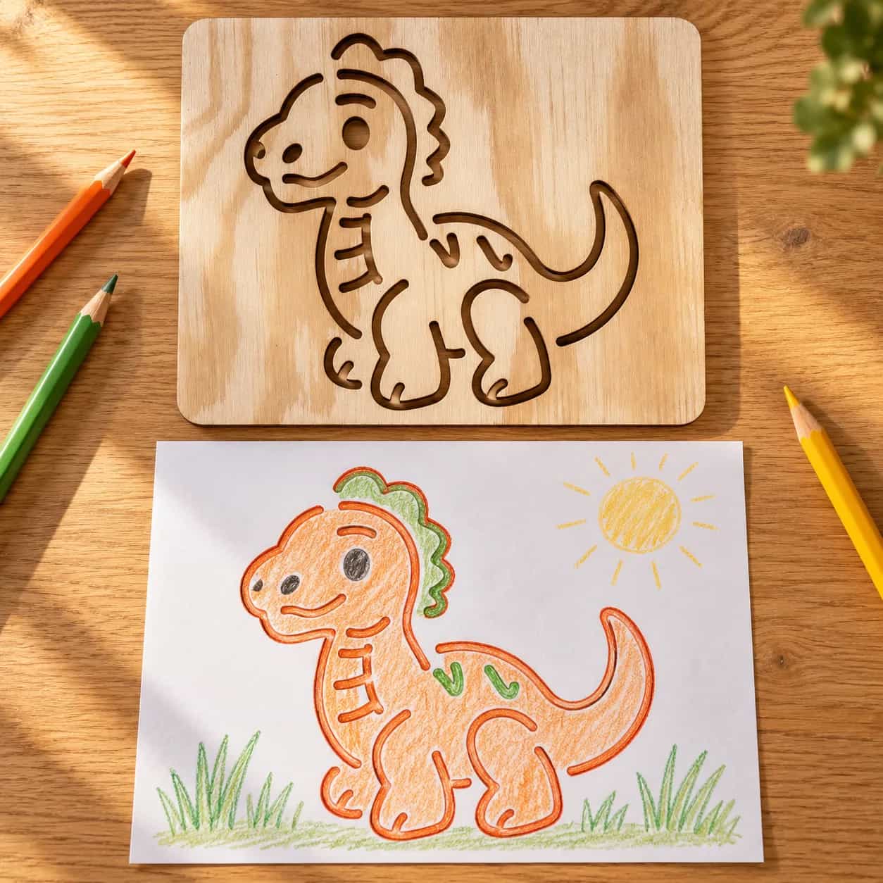 Pochoir à dessin Dinosaures – Tenontosaurus