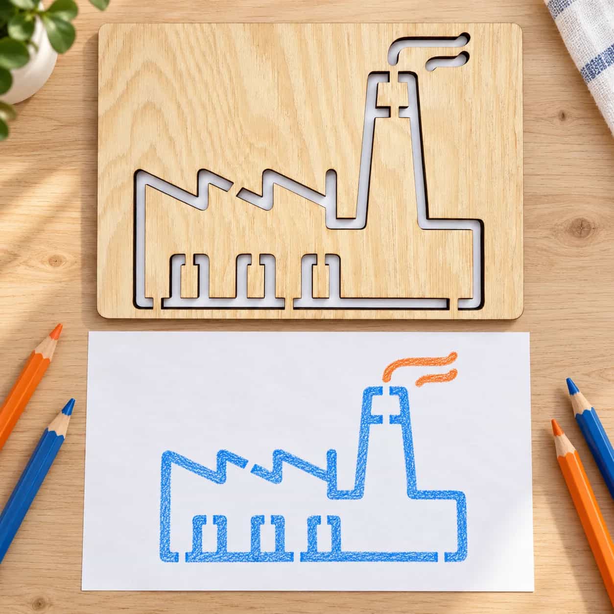 KresliSoMnou – Pochoir à dessiner – Objets – Usine
