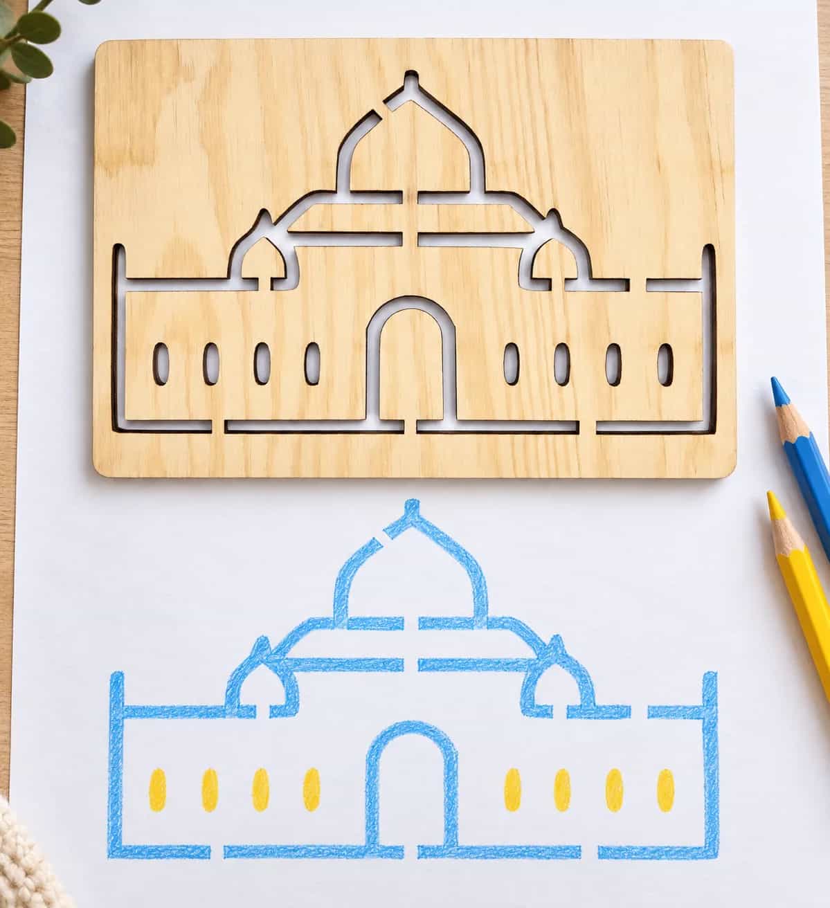 KresliSoMnou - Pochoir à dessin - Objets - Mosquée