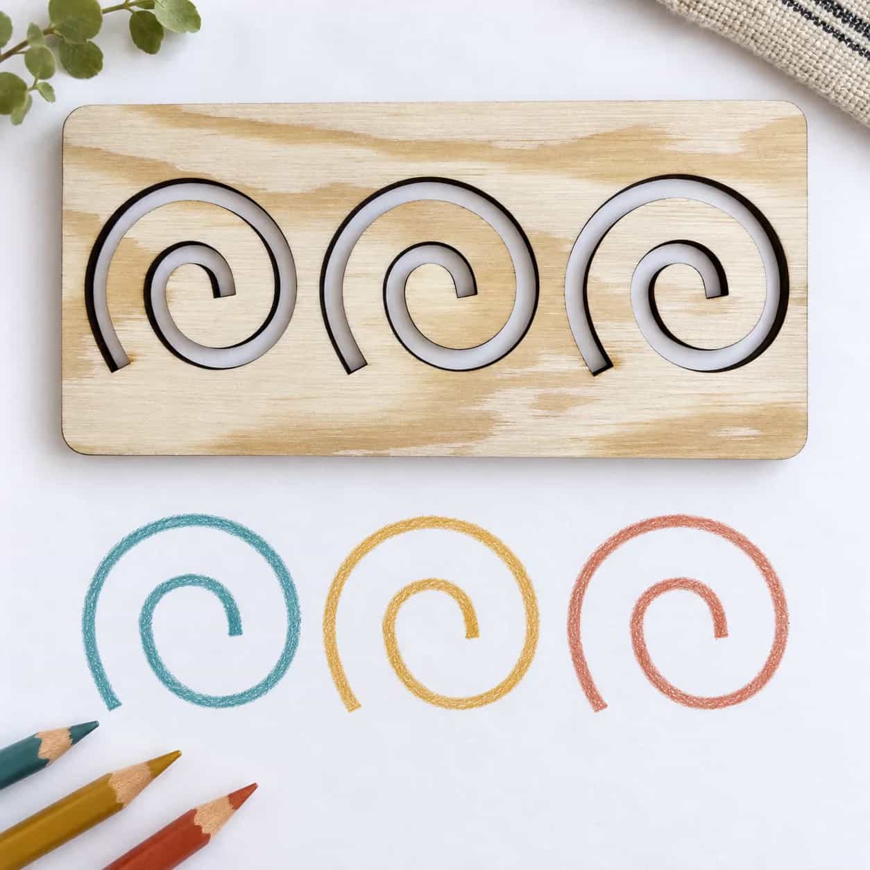 MINI Grafomotorik-Schablone (ca. 15 cm) – Schnecken