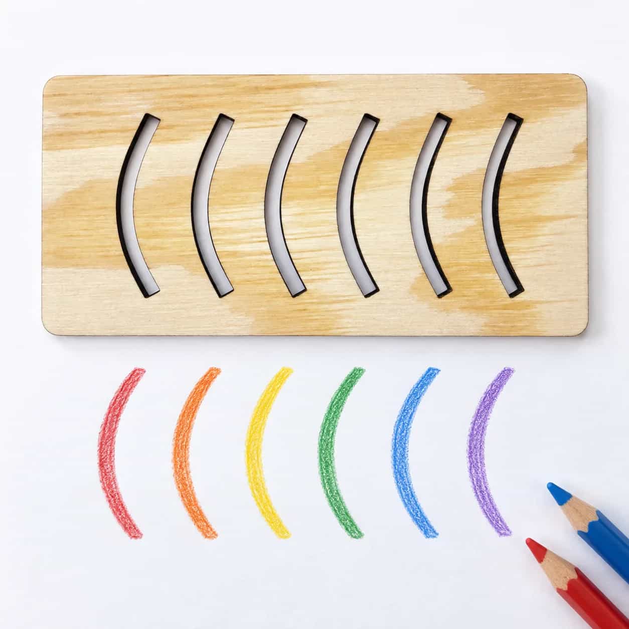 MINI-Grafomotorik-Schablone (ca. 15 cm) – Lächeln