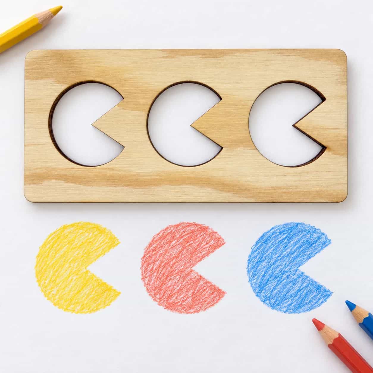 MINI-Grafomotorik-Schablone (ca. 15 cm) – Pacman