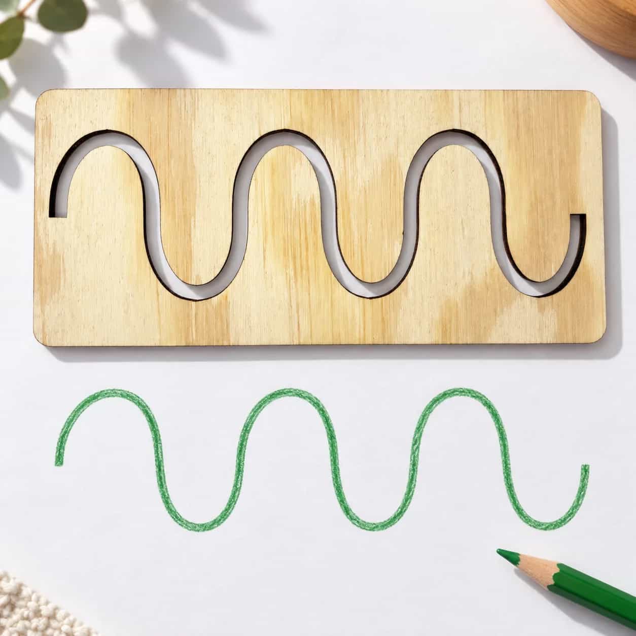 MINI-Grafomotorik-Schablone (ca. 15 cm) – Große Schlange