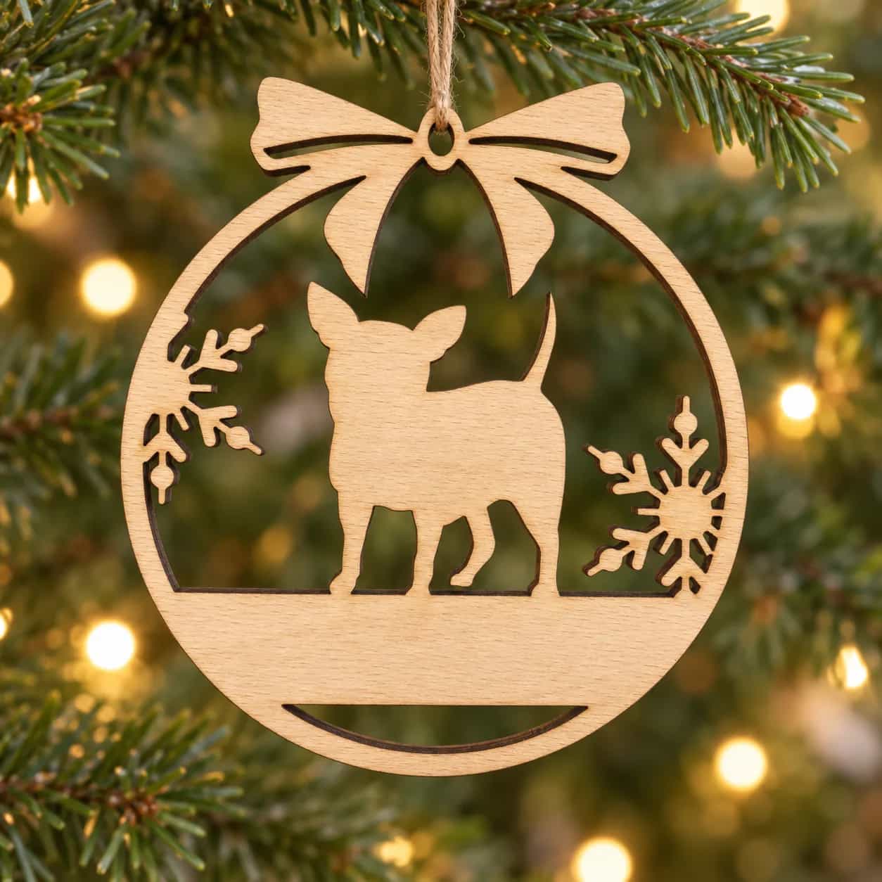 Holz-Weihnachtsanhänger Tier 11