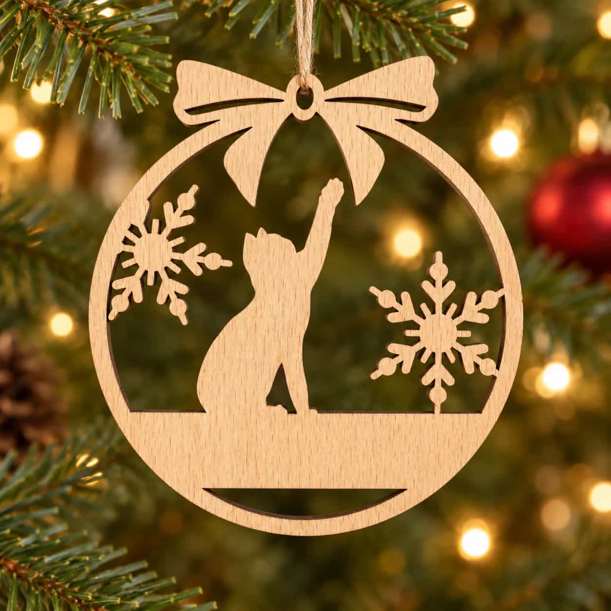 Holz-Christbaumschmuck – Tiersilhouette Nr. 12