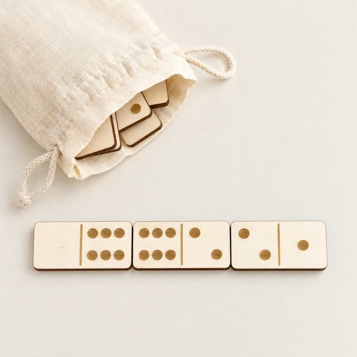 Holz-Domino – Zahlen