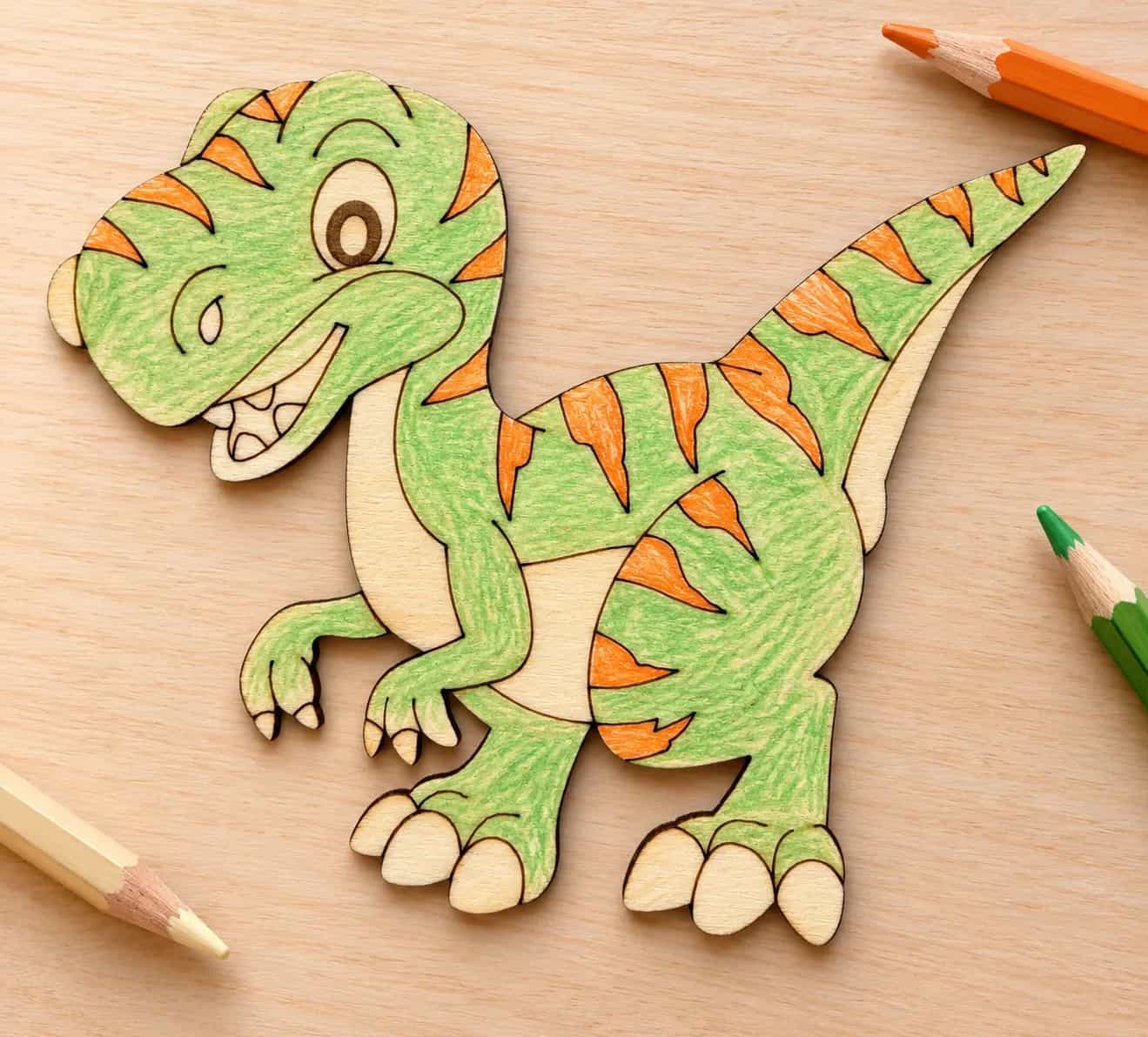 PaintMe – Drevená omaľovánka – Dino – Deinonychus