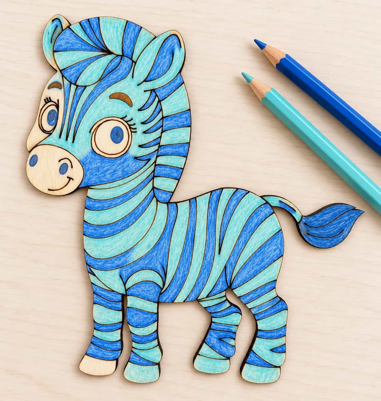 PaintMe – Drevená omaľovánka – Safari – Zebra