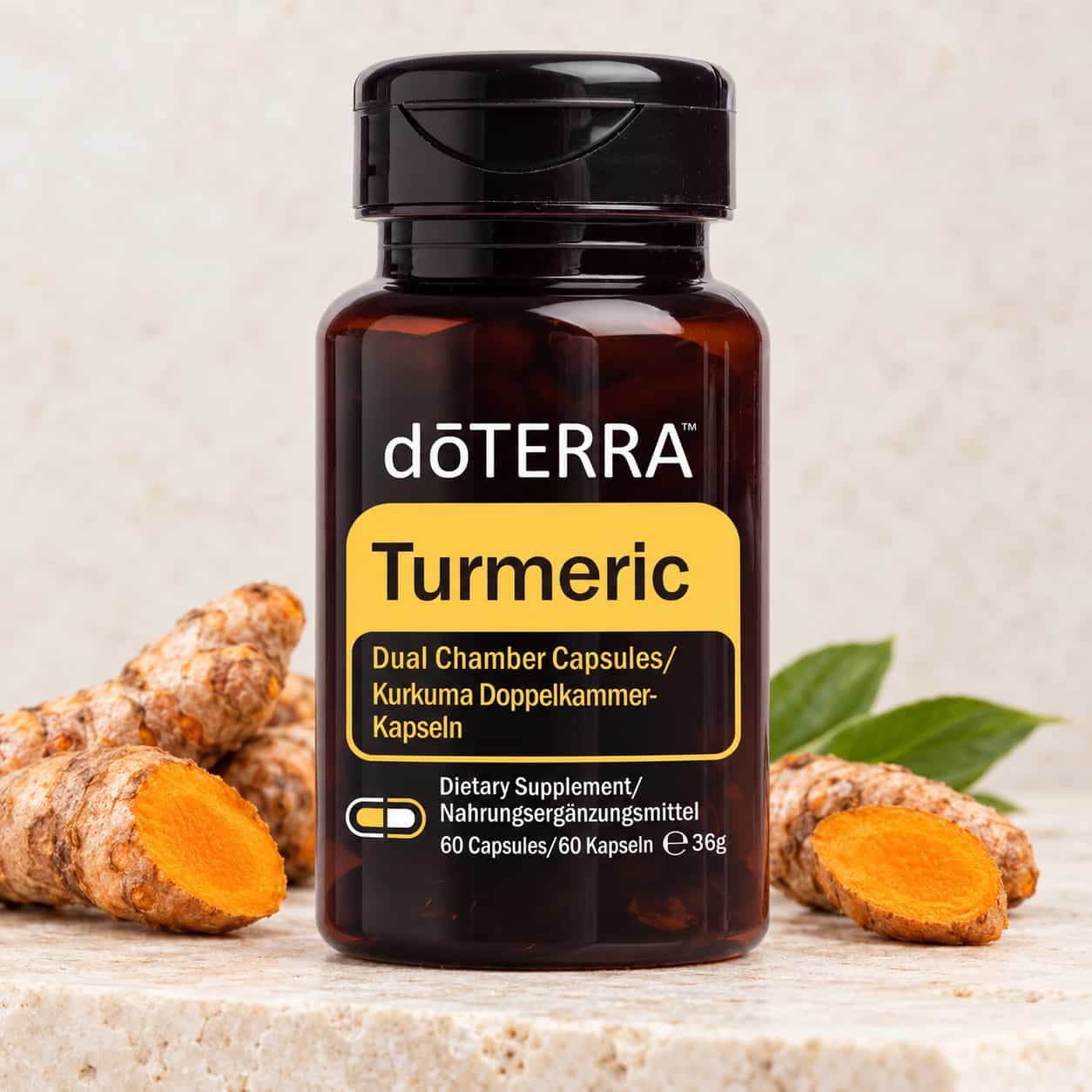 doTERRA kurkumové dvojkomorové kapsuly, 60 kusov