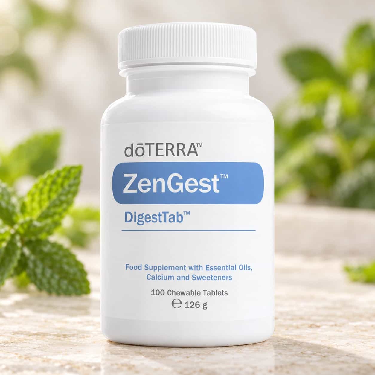 doTERRA DigestTab ZenGest žuvacie tablety, 100 kusov