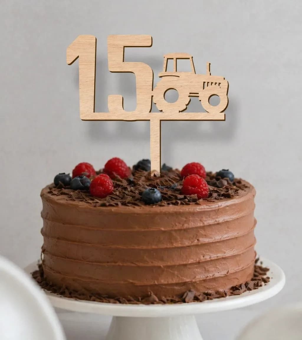 Topper na tort – Urodziny – Traktor