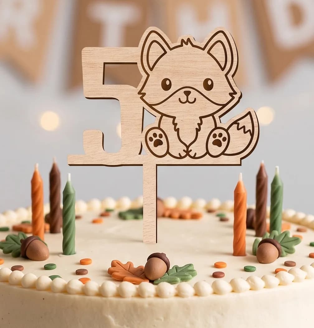 Décoration de gâteau - Anniversaire - Renard