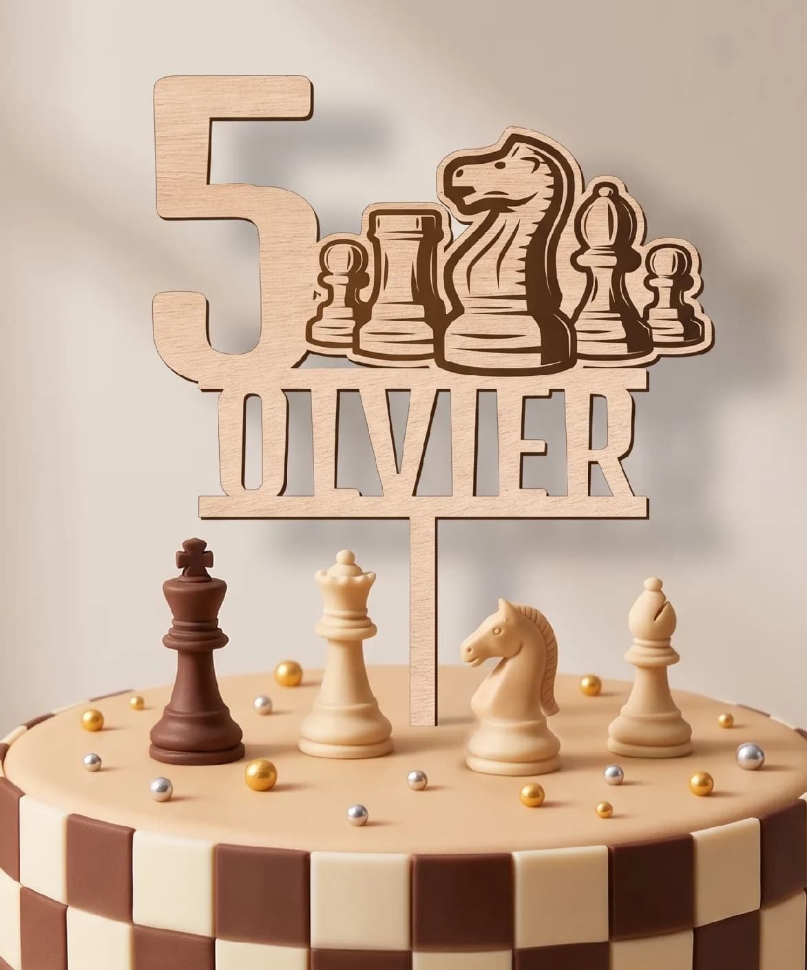 Tortenstecker - Geburtstag - Schach