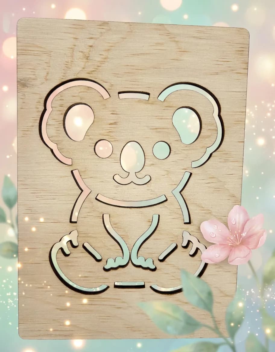 Zeichenschablone Australien – Koala