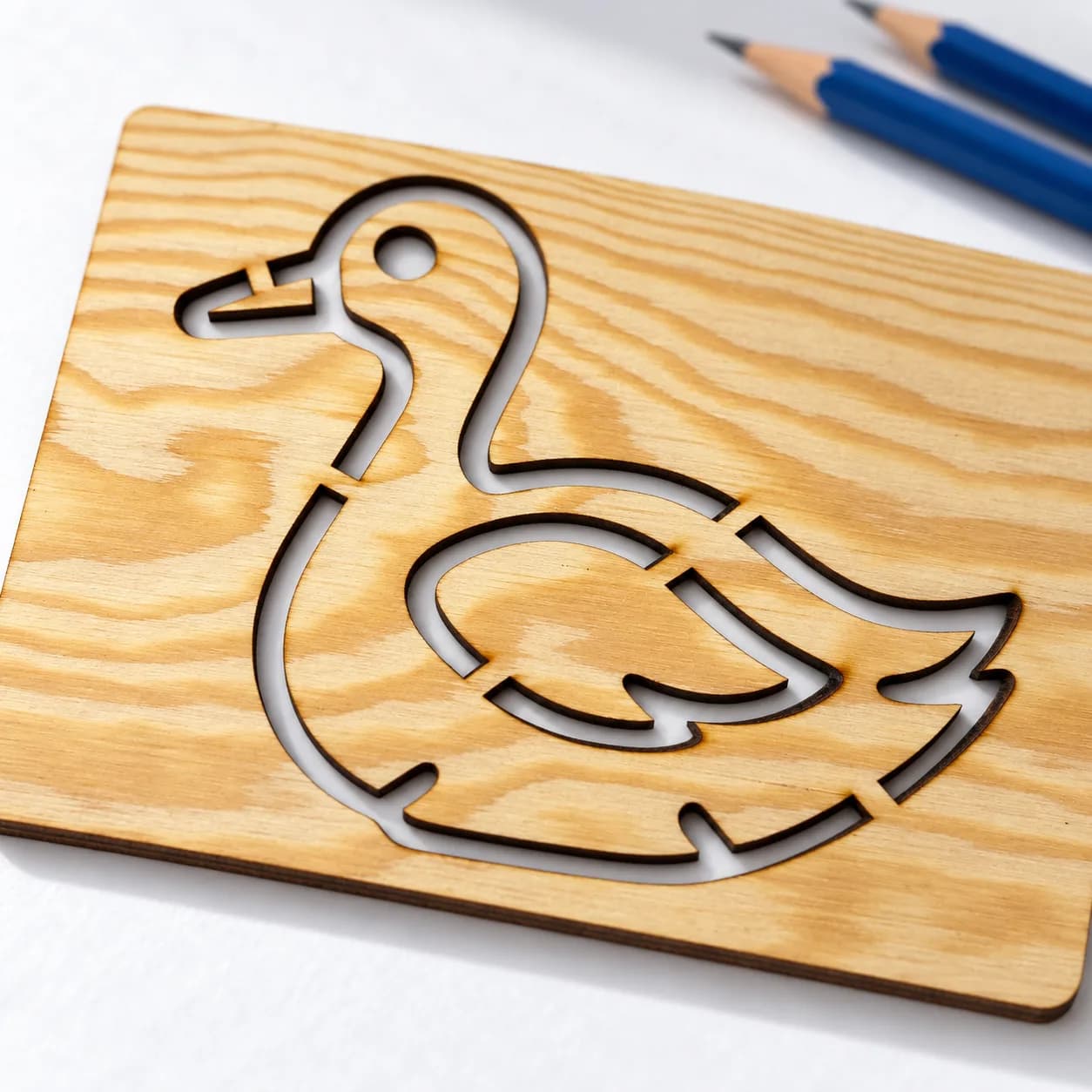 Zeichenschablone Vögel – Schwan