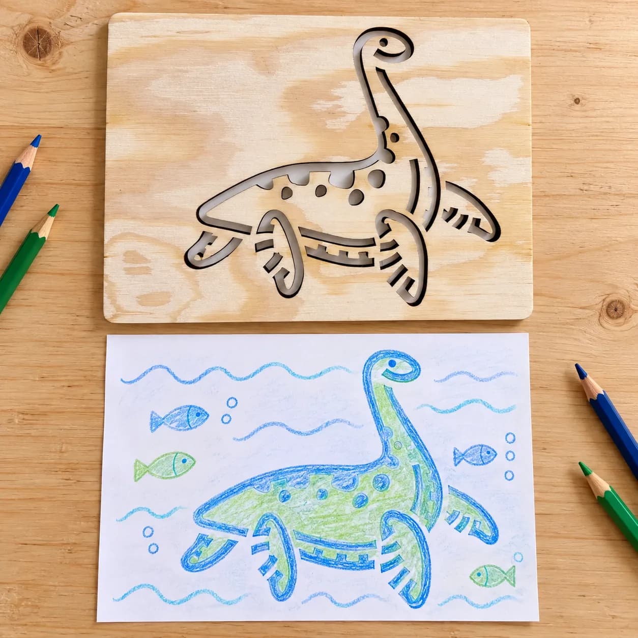 Šablona na kreslení Dinosauři – Plesiosaurus