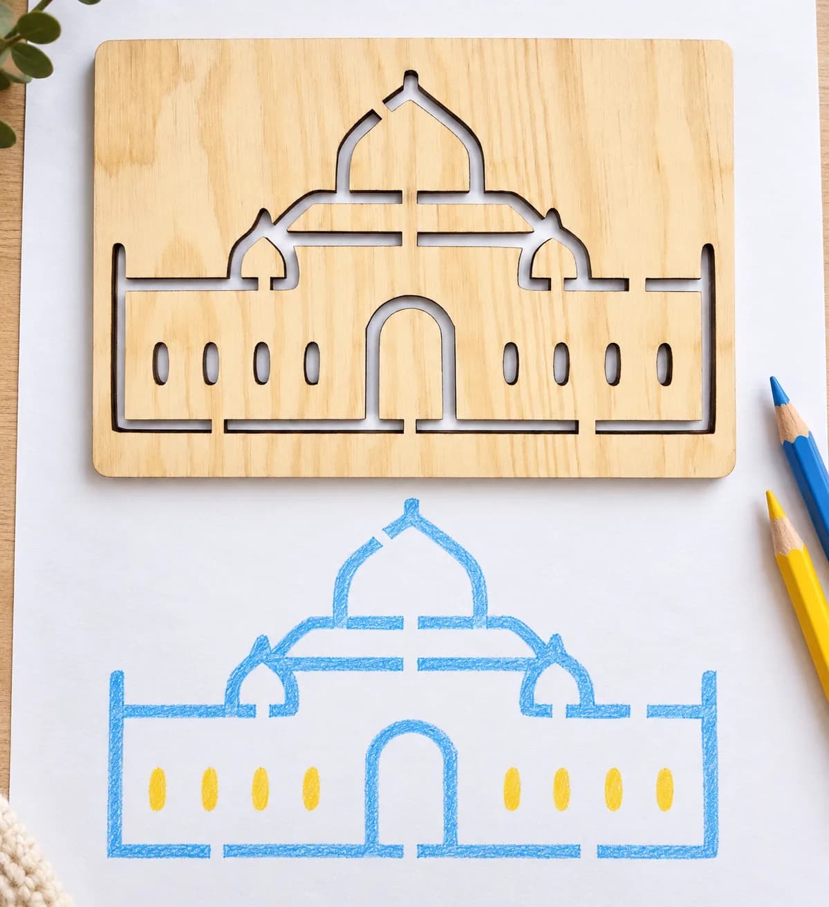 KresliSoMnou - Pochoir à dessin - Objets - Mosquée