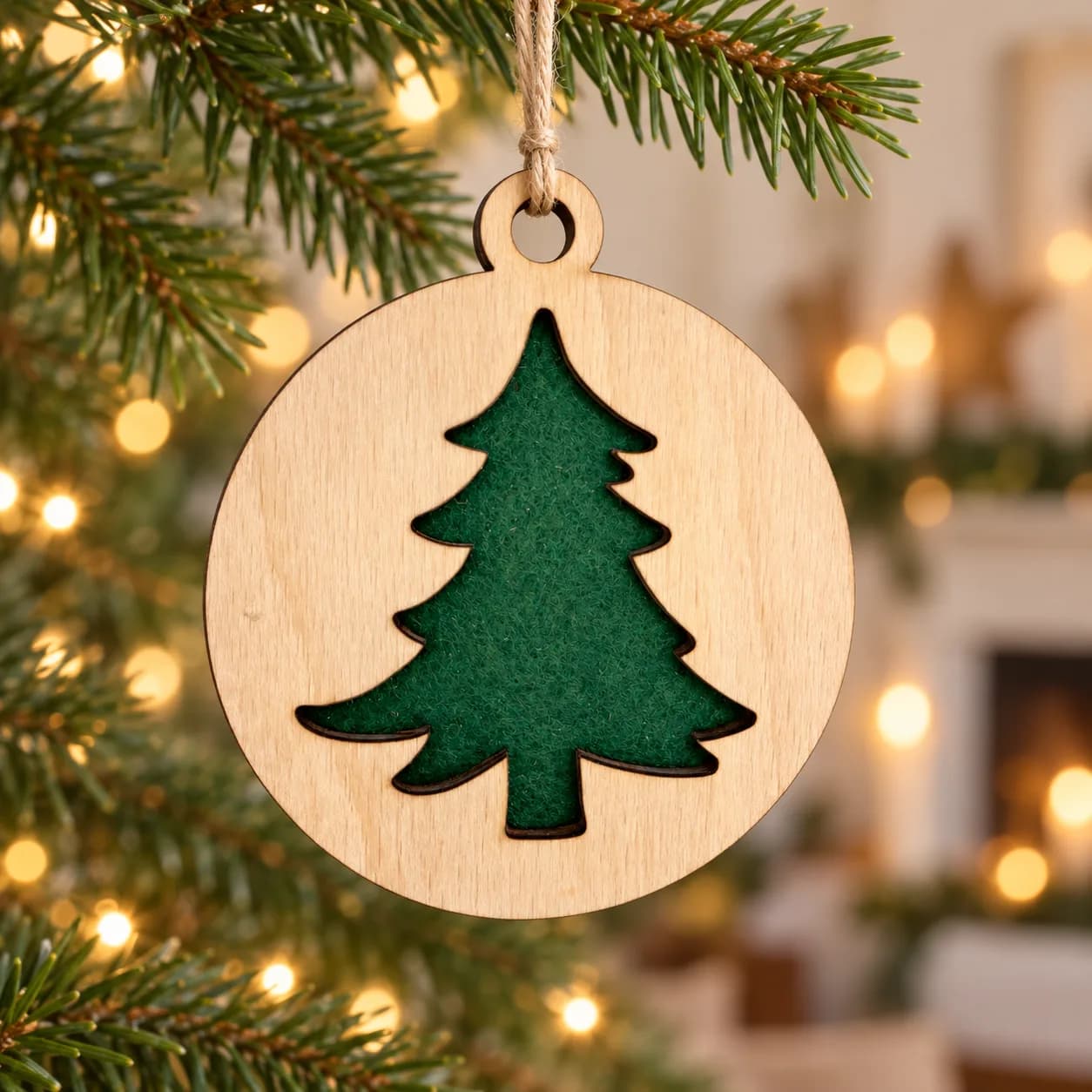 Décoration de Noël en bois – sapin