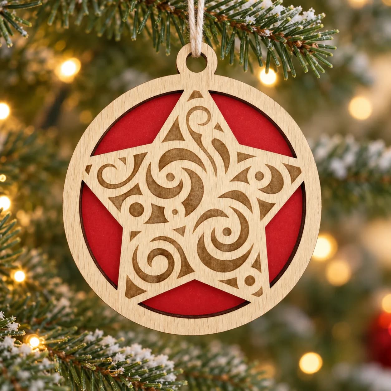 Holz-Christbaumschmuck – Motiv 8