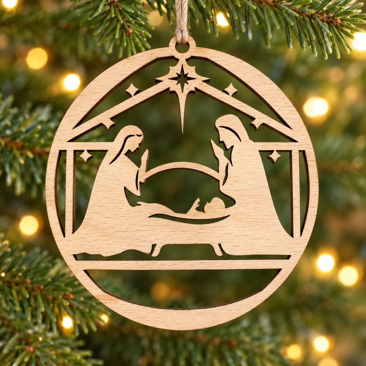 Décoration de Noël en bois – Sainte Nuit 14
