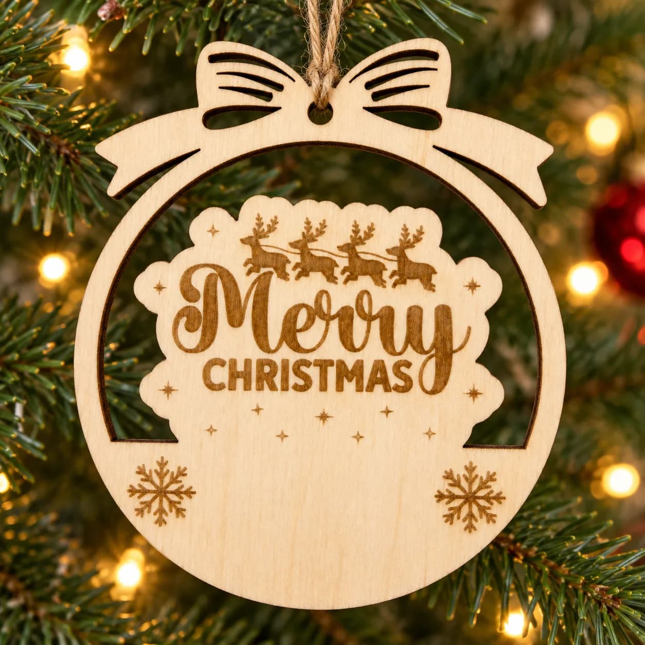 Décoration de Noël en bois – motif de Noël 42