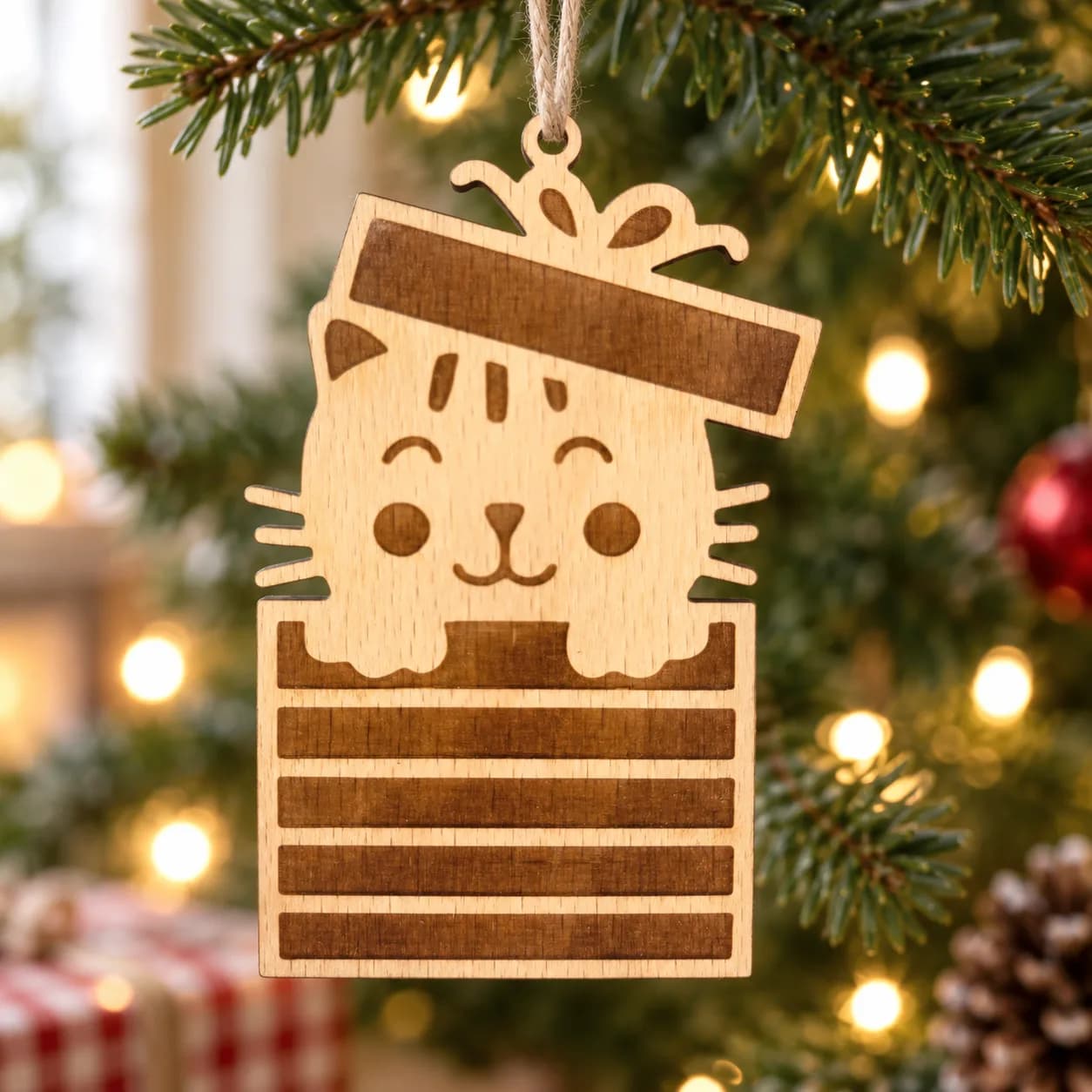 Holz-Christbaumschmuck Tierchen 3