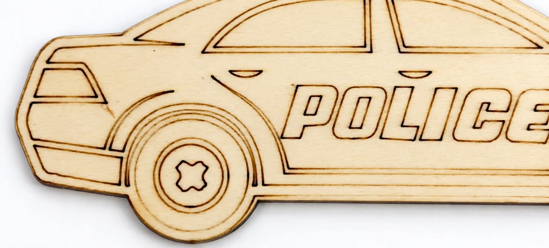PaintMe – Drevená omaľovánka – Autá – Policajné auto