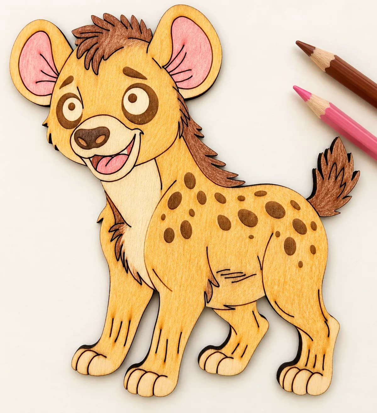 PaintMe – Drevená omaľovánka – Safari – Hyena škvrnitá