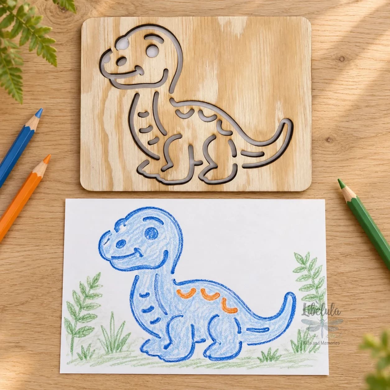Šablóna na kreslenie Dinosauri – Moschops