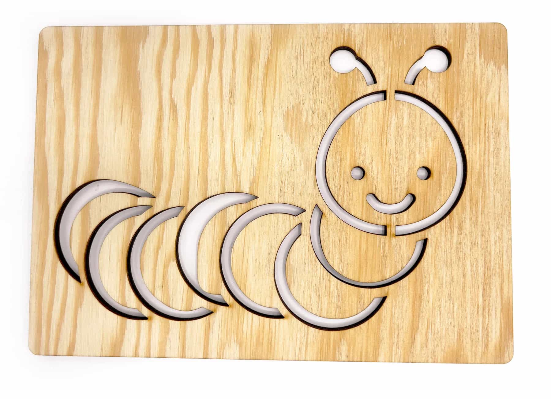Pochoir à dessiner Insectes, escargots et vers – Chenille