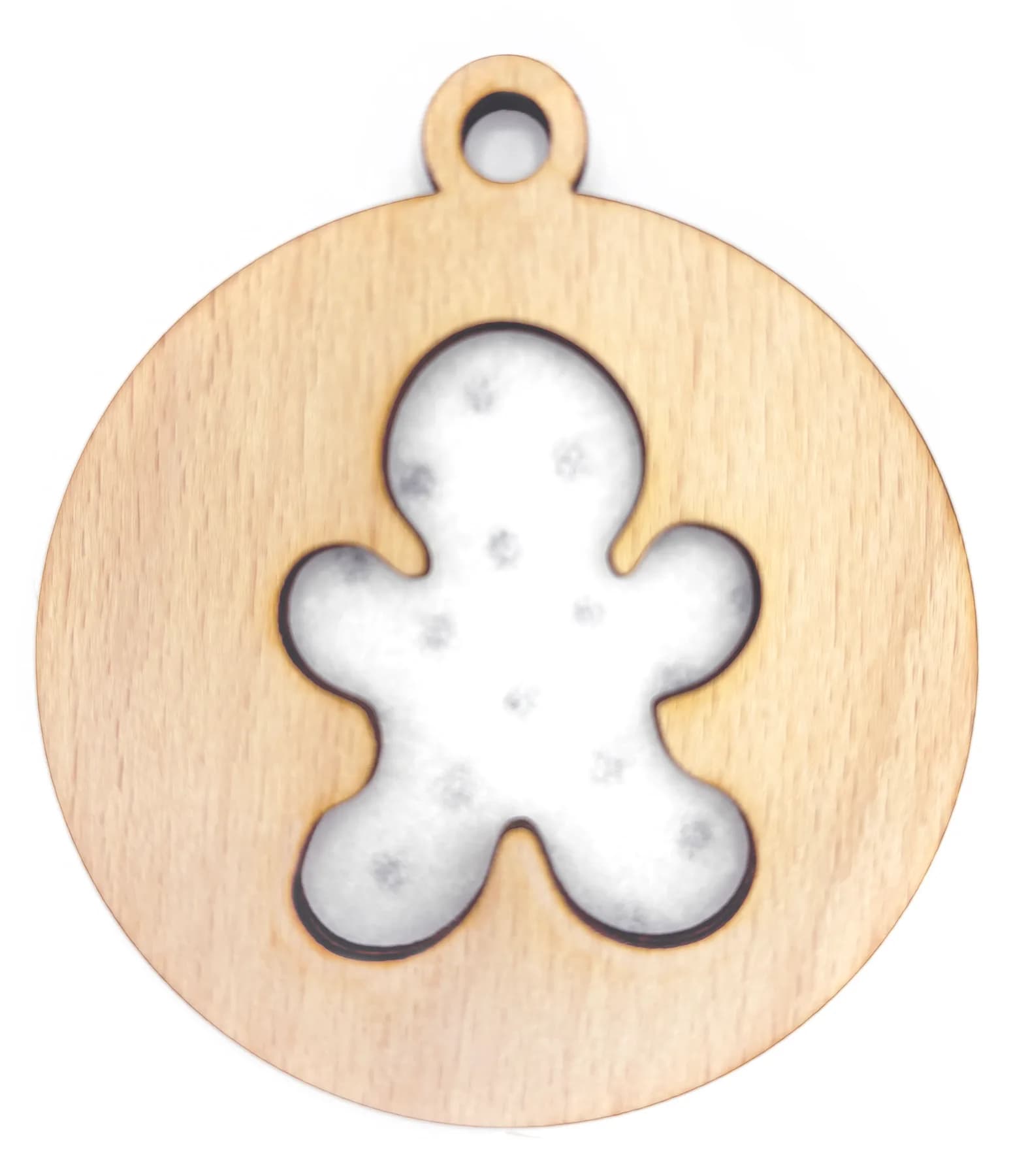 Holz-Weihnachtsanhänger – Lebkuchenmann
