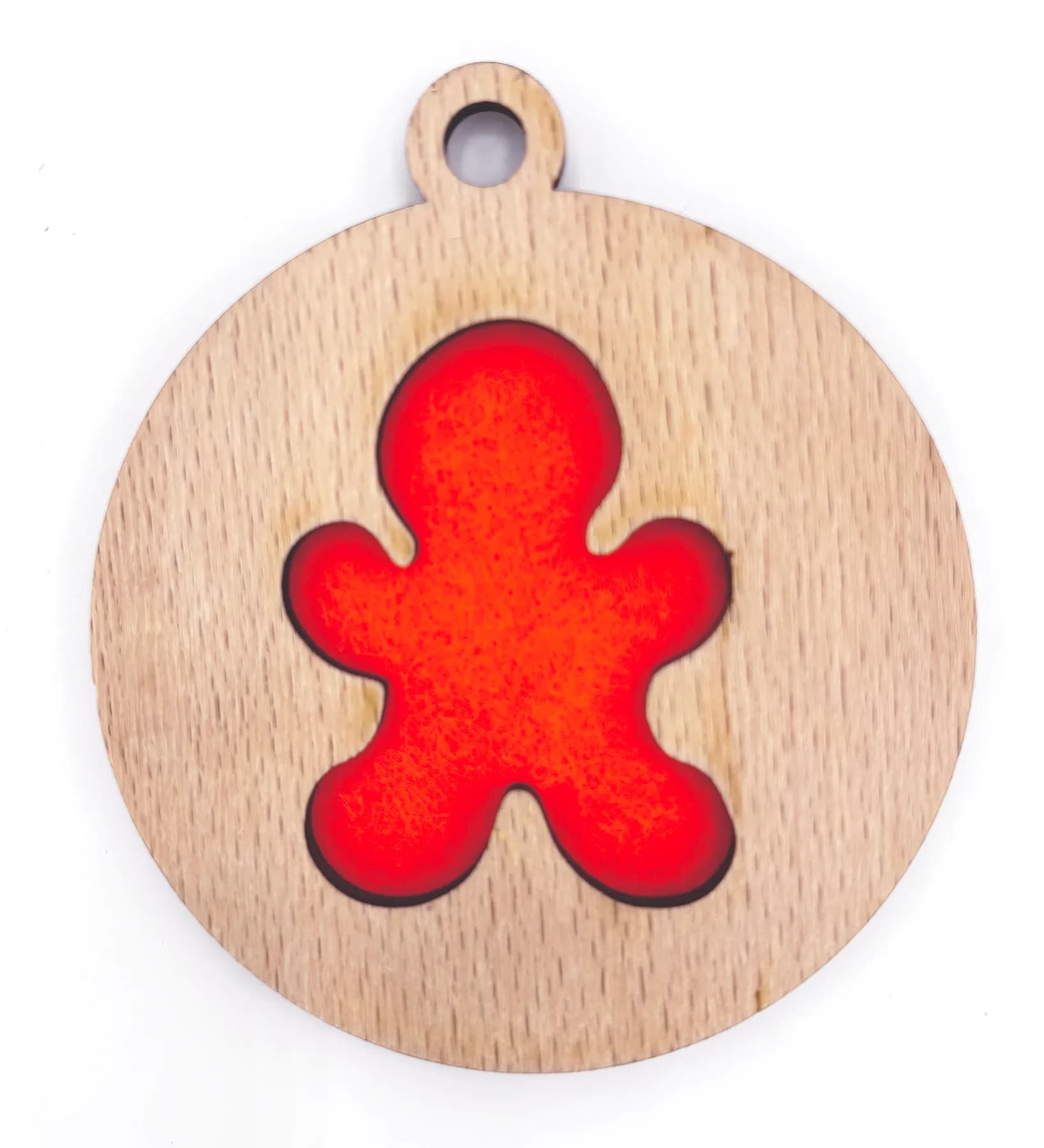 Holz-Weihnachtsanhänger – Lebkuchenmann