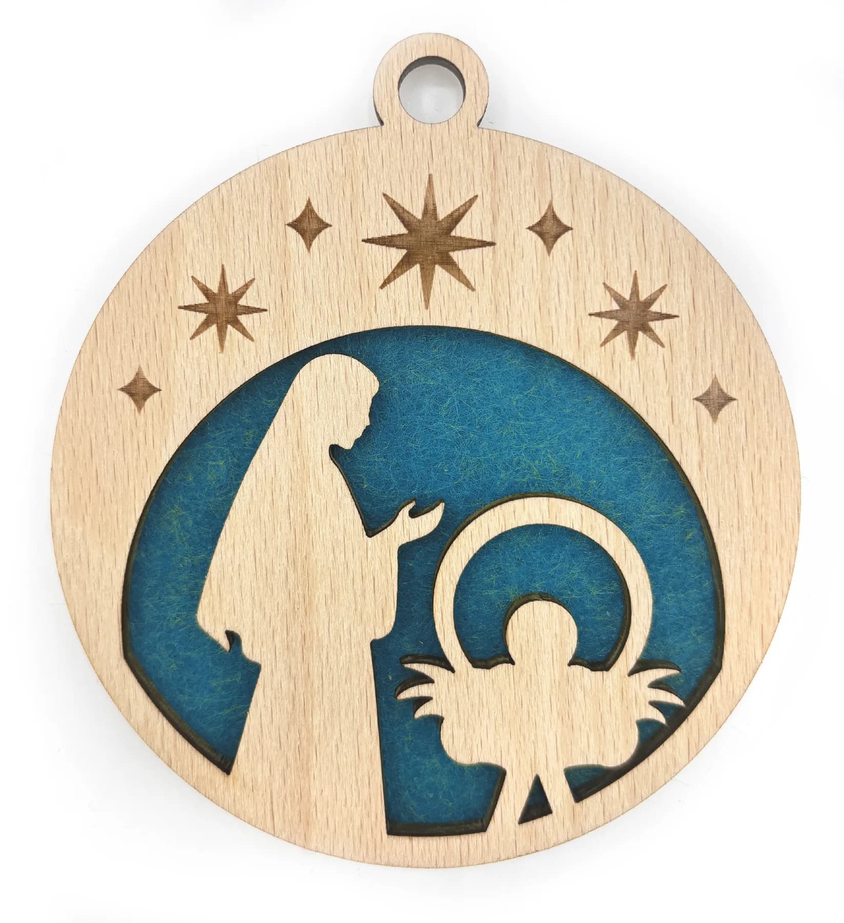 Weihnachtsschmuck aus Holz – Motiv 20