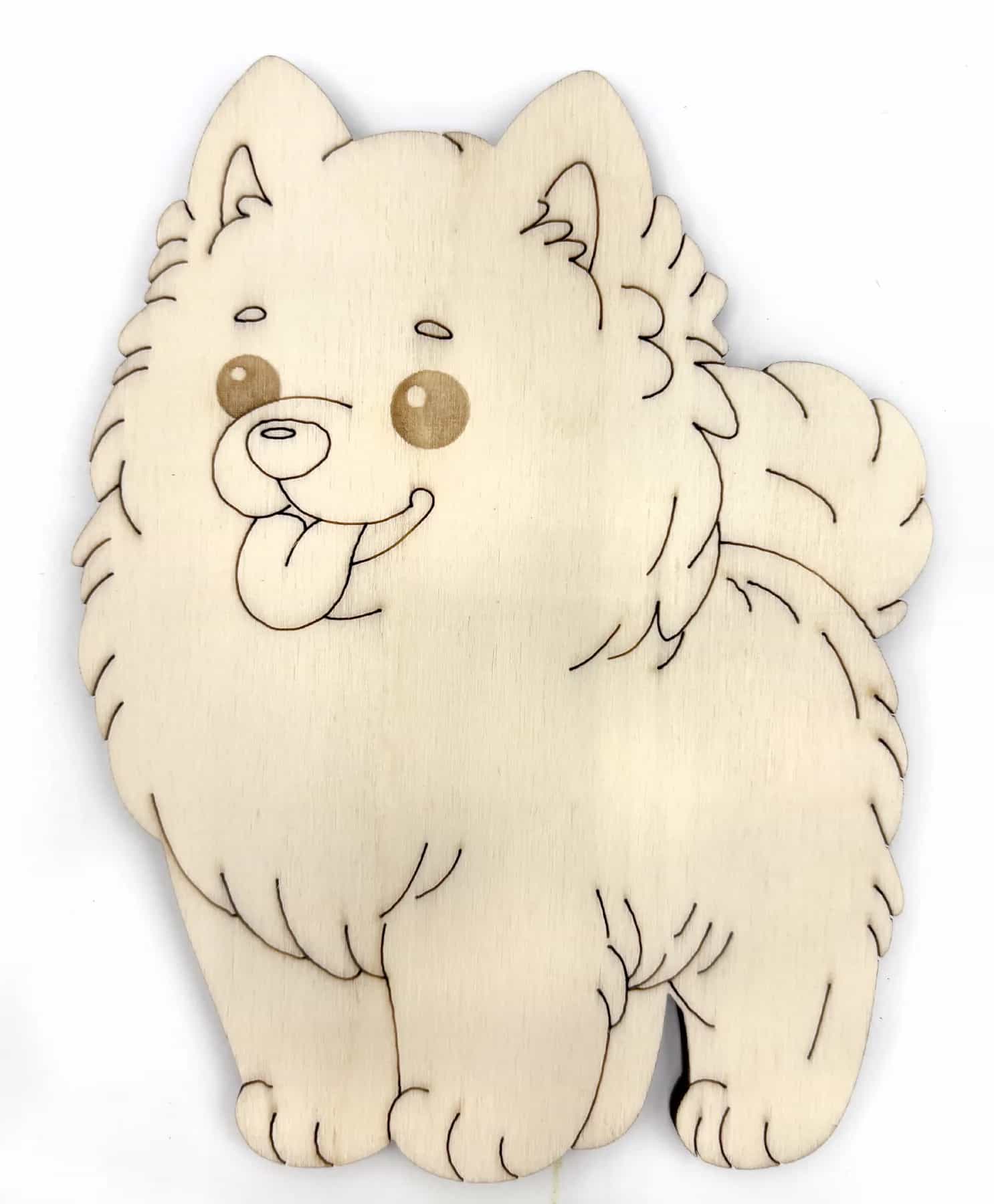 PaintMe – Dřevěná omalovánka – Plemena psů – Samojed