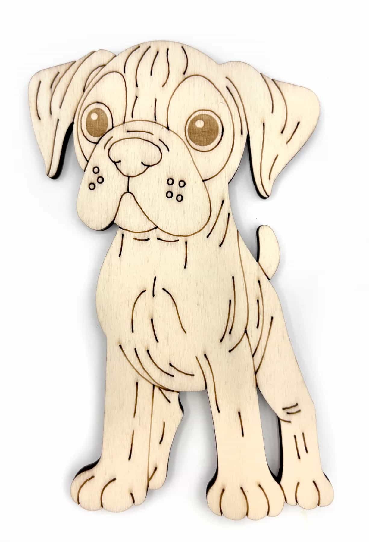 PaintMe – Malbrett aus Holz – Hunderassen – Boxer