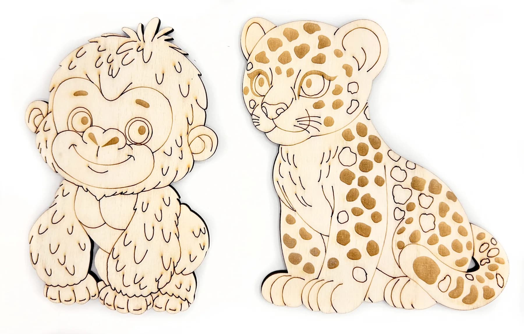 PaintMe – Drevená omaľovánka – Safari – Leopard