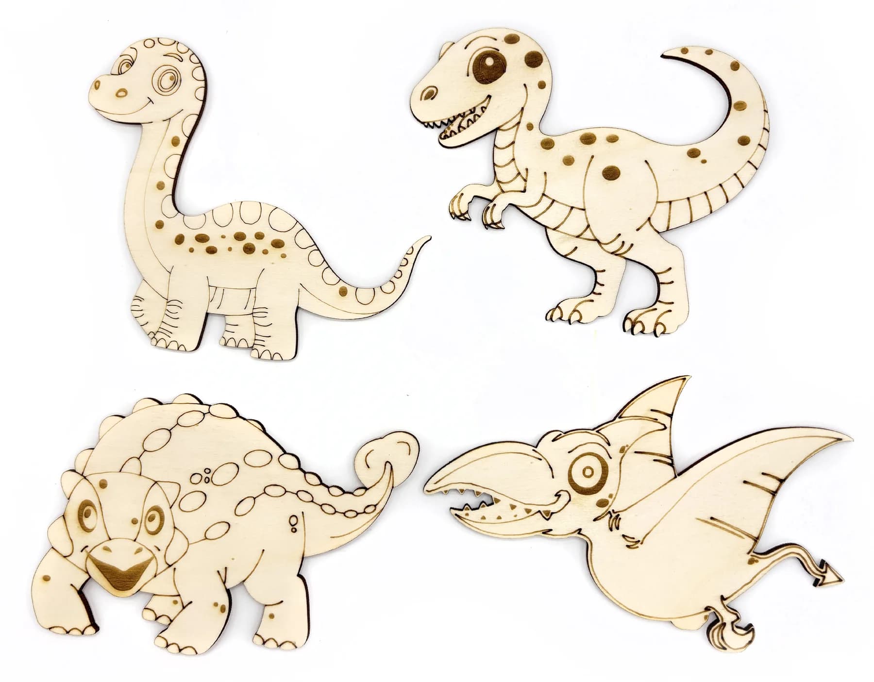 PaintMe - Drevená omaľovánka - Dino - Ankylosaurus