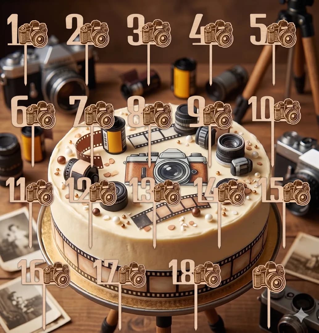 Tortenstecker Fotoapparat – für Fotografen