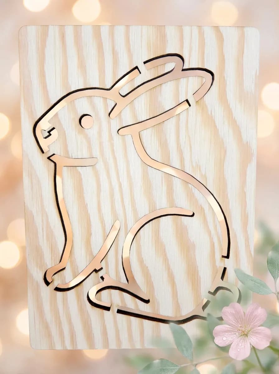 Pochoir à dessiner Ferme – Lapin, variante 2
