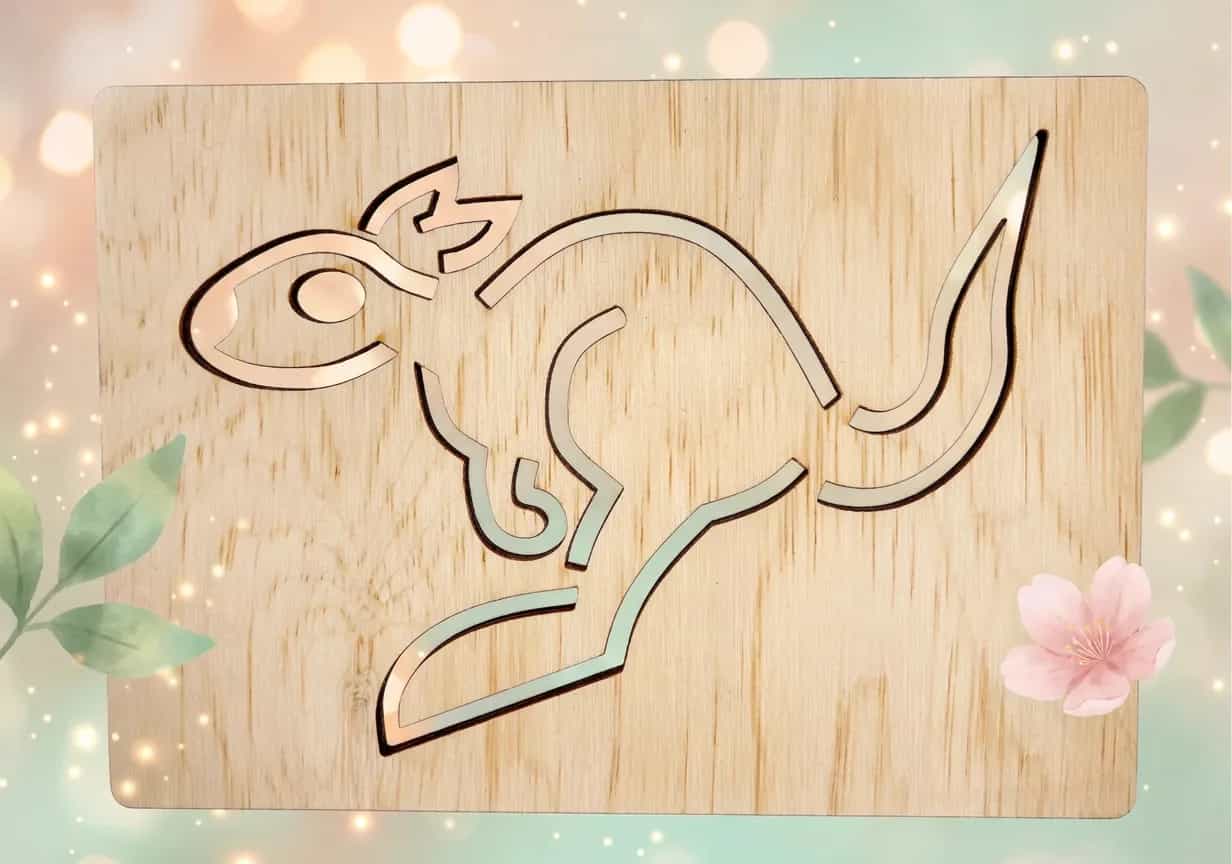 Šablona na kreslení Austrálie – Klokan