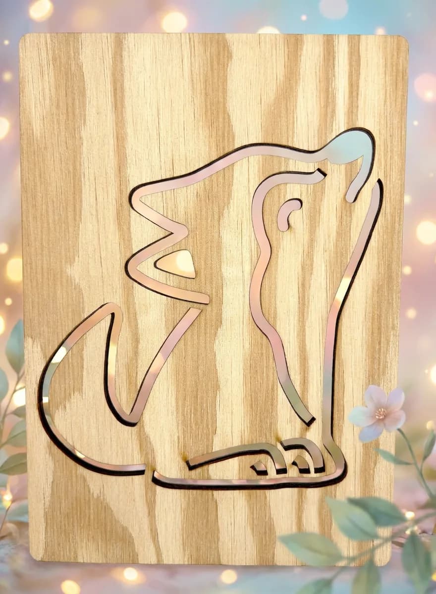 Zeichenschablone Waldtiere – Wolf