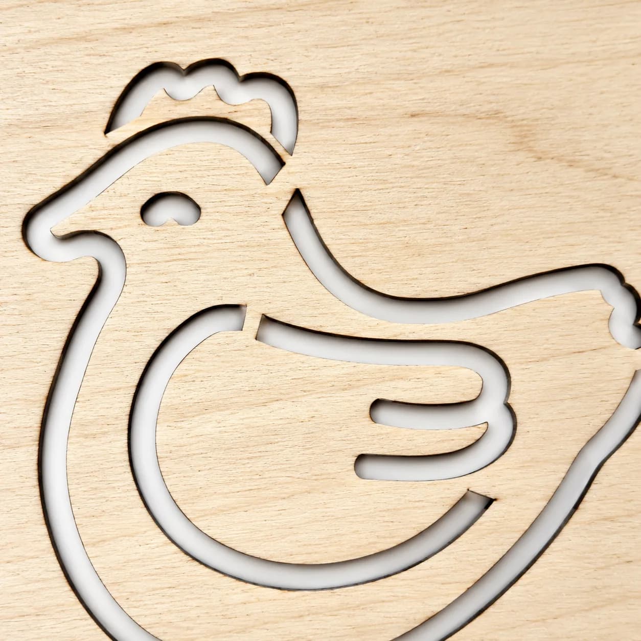 Pochoir à dessiner Ferme – Poule