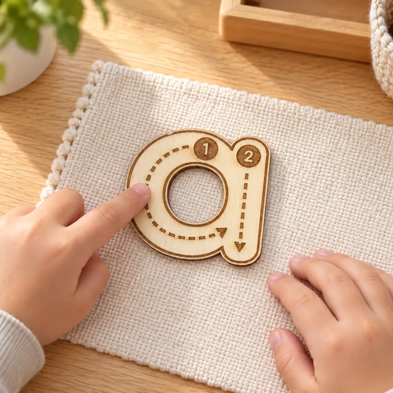 Fa Montessori betűk – kisbetűs ábécé (26 darabos készlet)